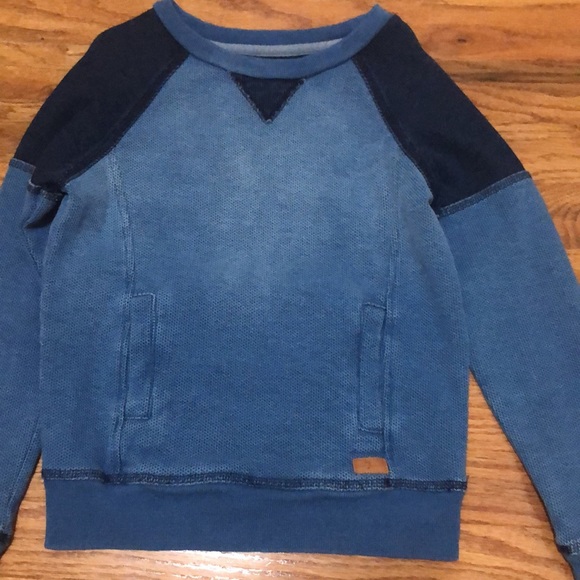 7 for all mankind boys denim look sweater size small (8) - Picture 3 of 3
